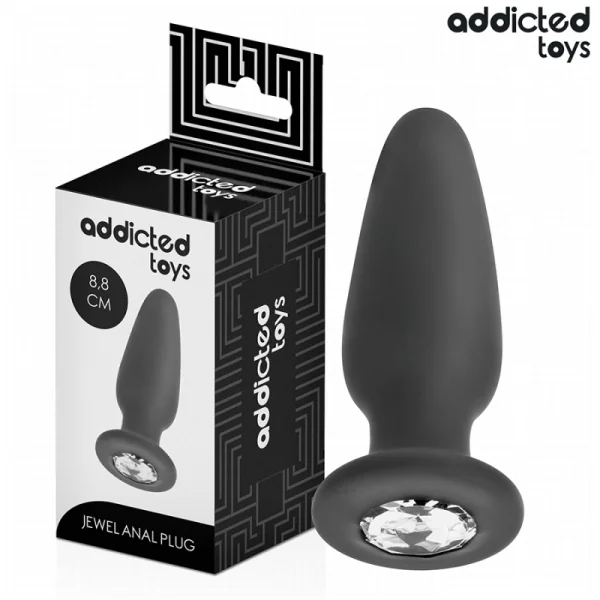 ANAL PLUG MIT JUWEL GRÖSSE S 8,8 CM VON ADDICTED TOYS