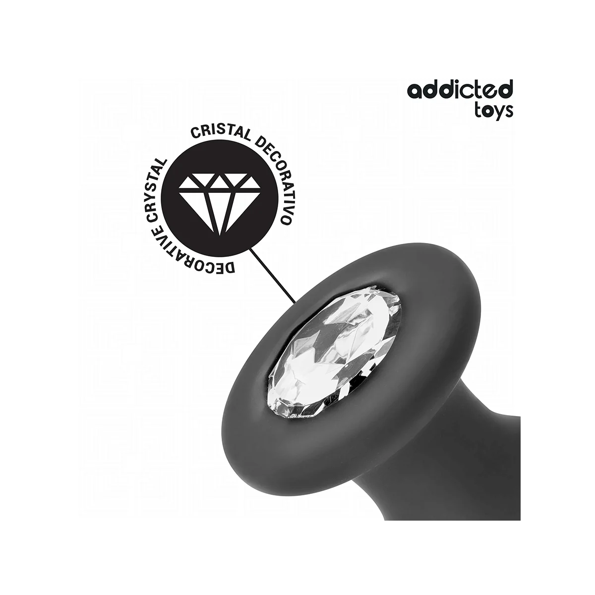 ANAL PLUG MIT JUWEL GRÖSSE S 8,8 CM VON ADDICTED TOYS