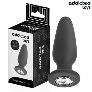 ANAL PLUG MIT JUWEL GRÖSSE M 10,4 CM VON ADDICTED TOYS