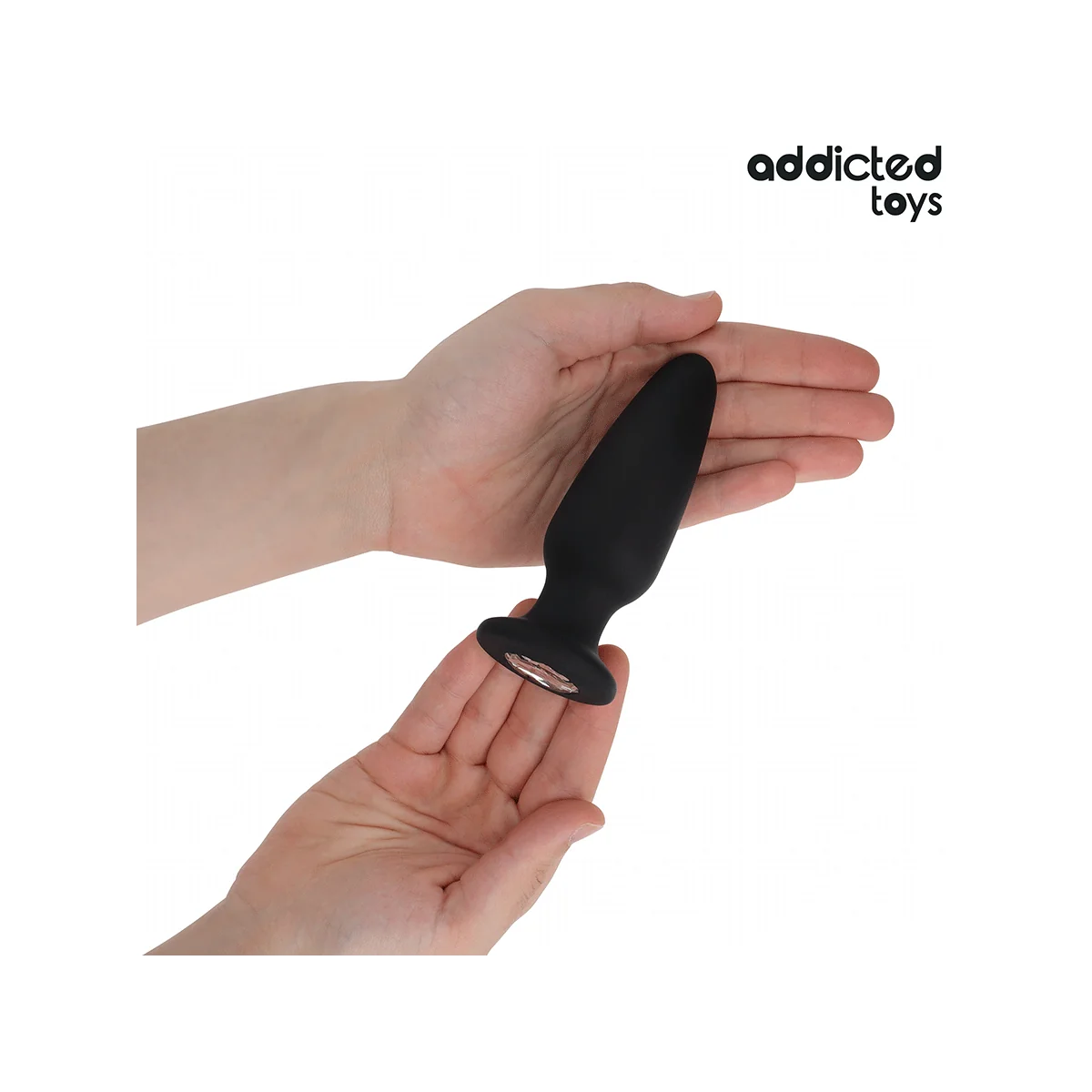 ANAL PLUG MIT JUWEL GRÖSSE L 12,6 CM VON ADDICTED TOYS