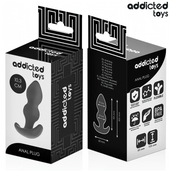 ANALPLUG GRÖSSE S 10,3 CM VON ADDICTED TOYS