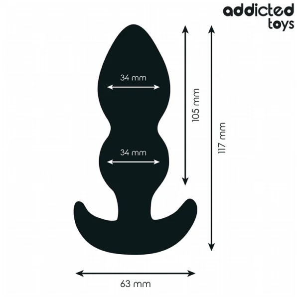 ANALPLUG GRÖSSE L 11,7 CM VON ADDICTED TOYS