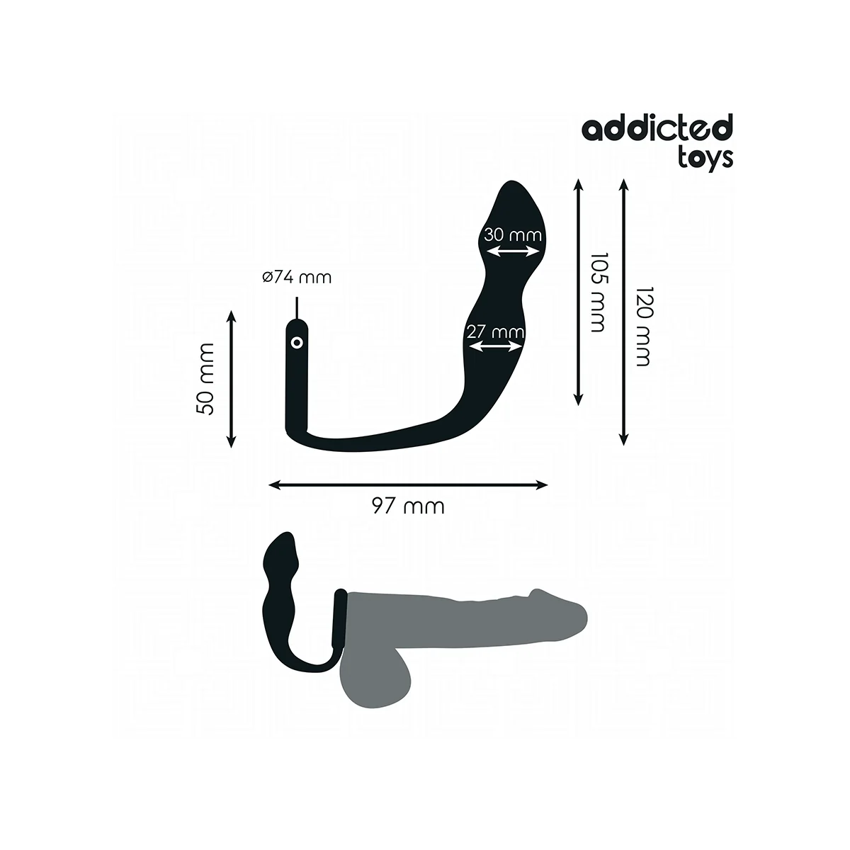 ANALPLUG MIT RING MODELL 2 VON ADDICTED TOYS