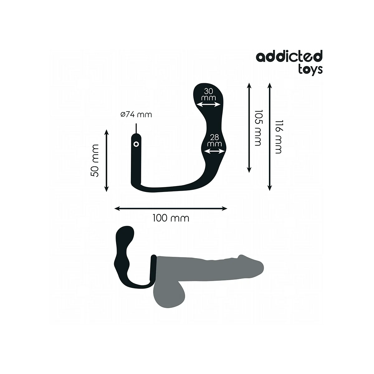 ANALPLUG MIT RING MODELL 3 VON ADDICTED TOYS
