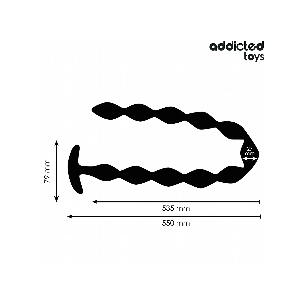 EXTRA LANGER ANALPLUG VON ADDICTED TOYS