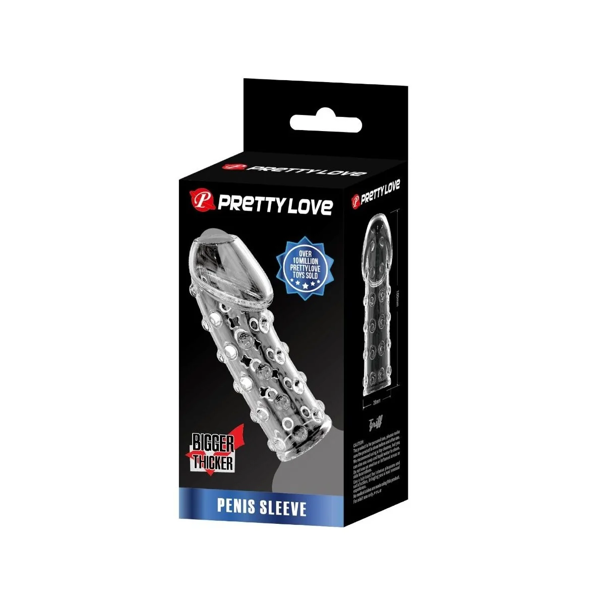 ENGE UND VOLUMINÖSE PENISHÜLLE TRANSPARENT VON PRETTY LOVE MALE