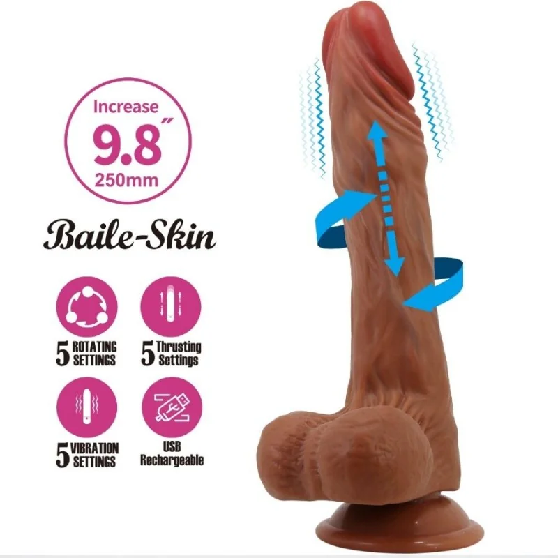 CALISTO REALISTISCHER DILDO 24 CM HAUTFARBEN VON BAILE VIBRATORS