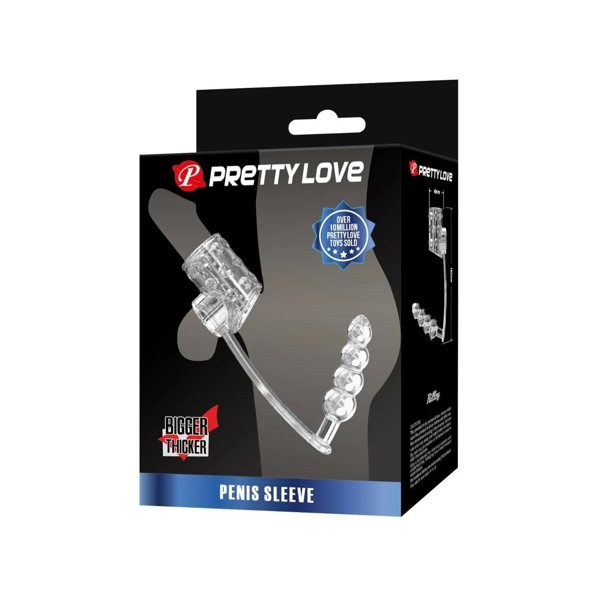 PENISHÜLLE MIT ANAL-PLUG TRANSPARENT VON PRETTY LOVE MALE