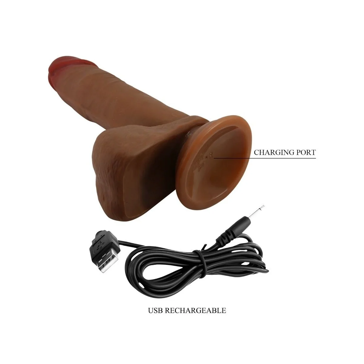 ABEL REALISTISCHER DILDO 21 CM MULATTE VON BAILE VIBRATORS
