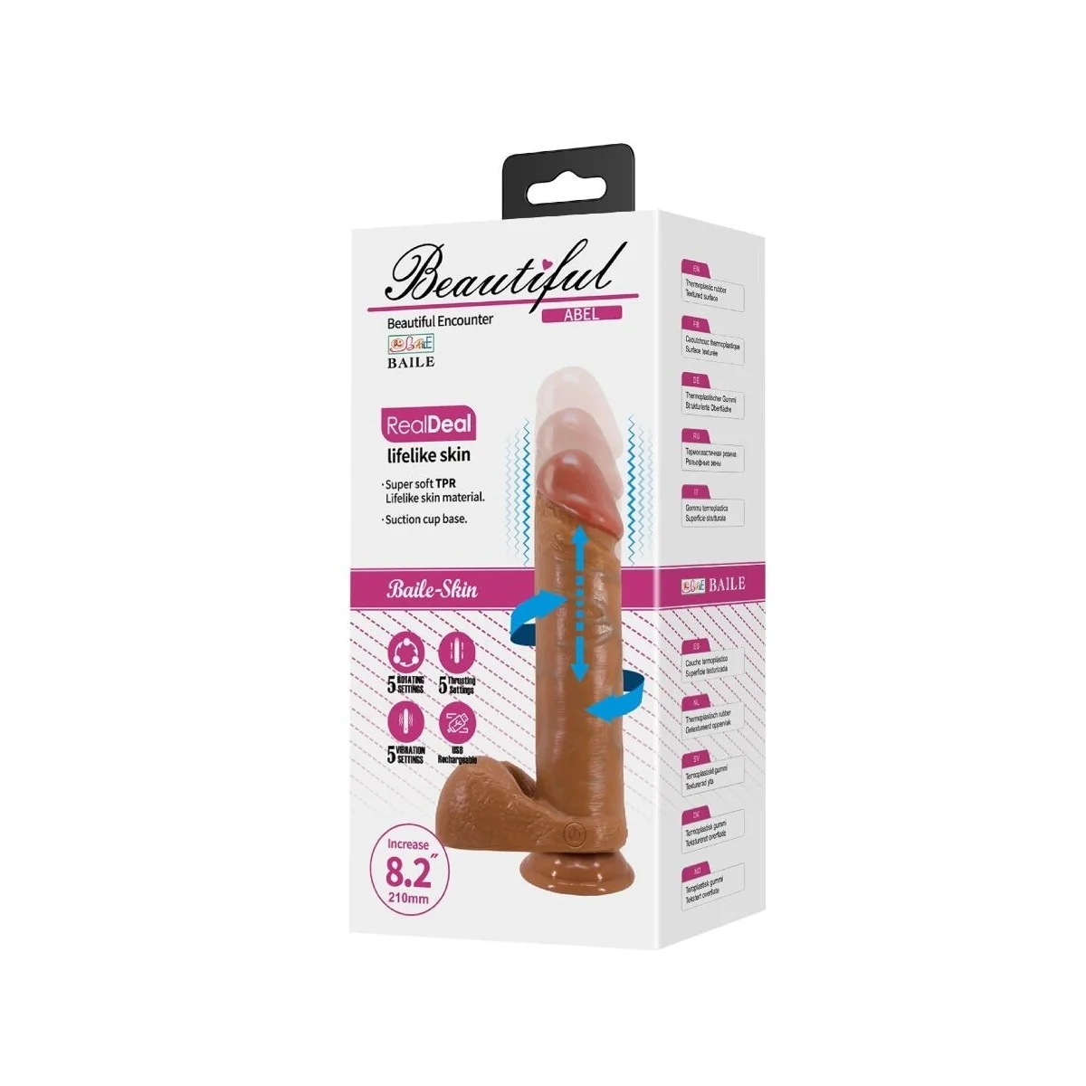 ABEL REALISTISCHER DILDO 21 CM MULATTE VON BAILE VIBRATORS