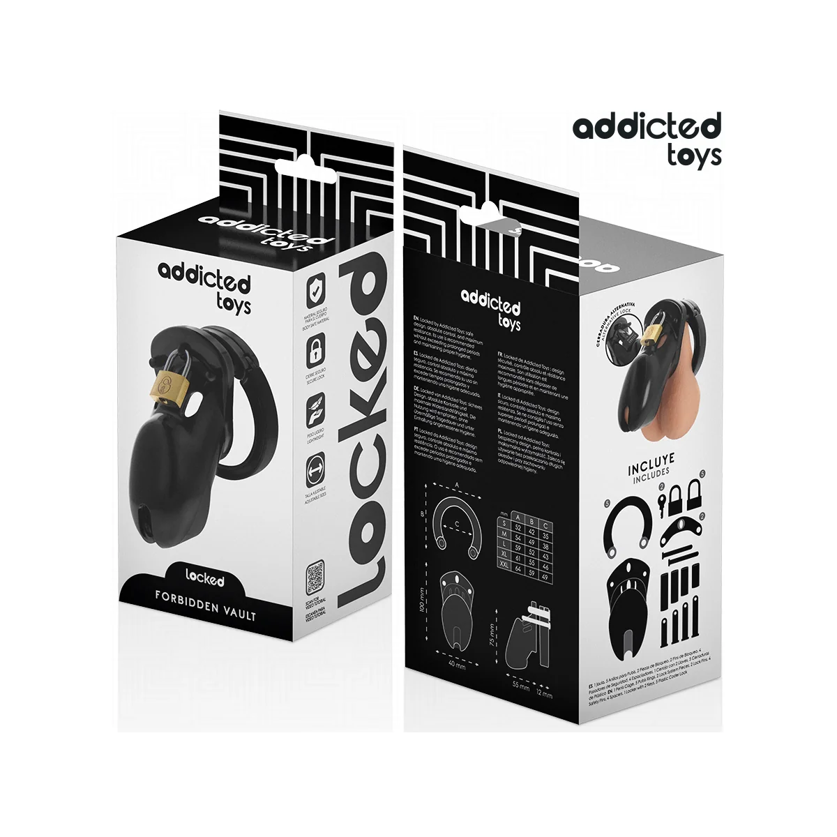 VERBOTENES PENISKÄFIG 10 CM VON ADDICTED TOYS LOCKED