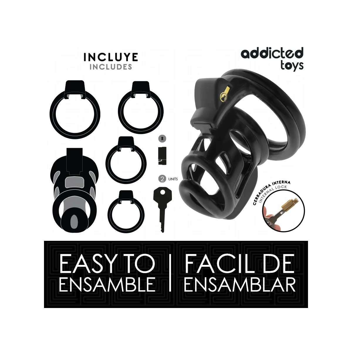 GILDEN CAGE PENISKÄFIG 8,5 CM VON ADDICTED TOYS LOCKED