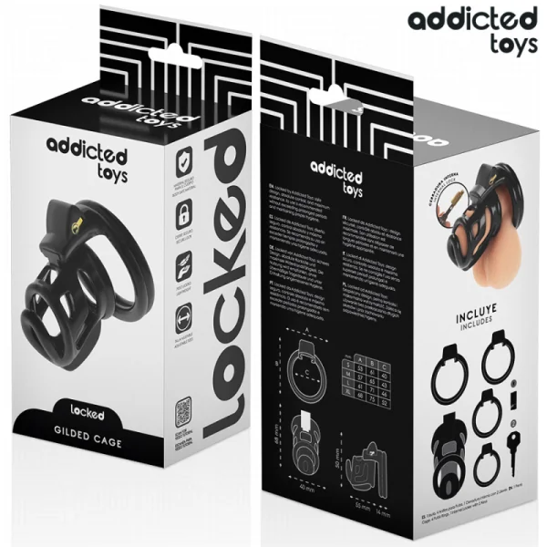 GILDEN CAGE PENISKÄFIG 8,5 CM VON ADDICTED TOYS LOCKED