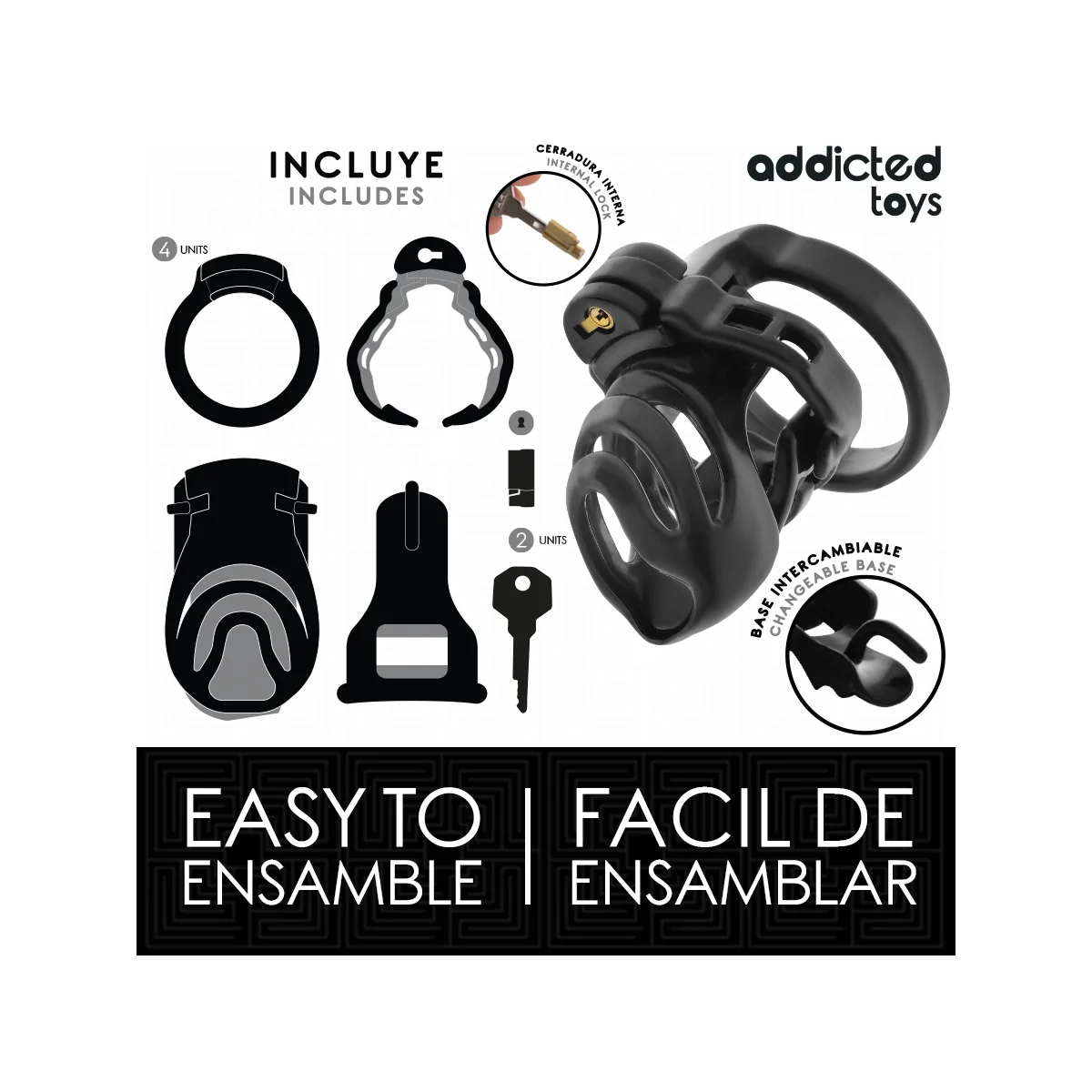 ETERNAL LOCK PENISKÄFIG 9 CM VON ADDICTED TOYS LOCKED