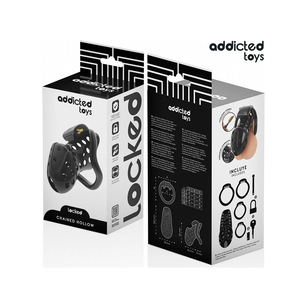 ANGEKETTETER HOHLPENISKÄFIG 10,5 CM VON ADDICTED TOYS LOCKED