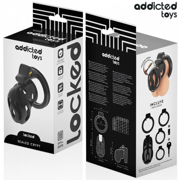 VERSIEGELTER PENISKÄFIG 8 CM VON ADDICTED TOYS LOCKED