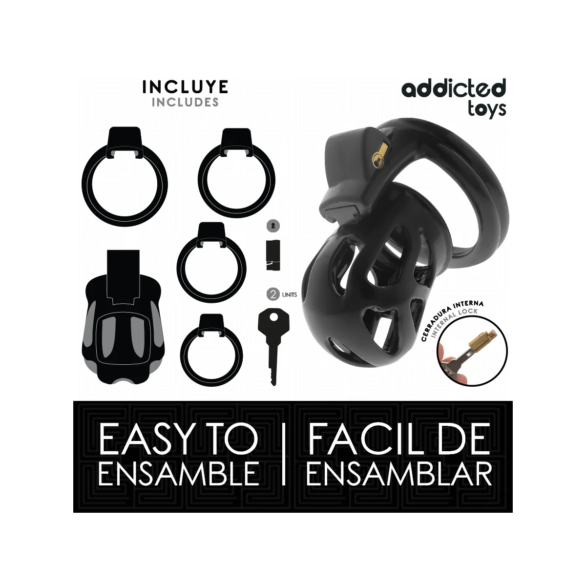 SILENT KEEP PENISKÄFIG 7,5 CM VON ADDICTED TOYS LOCKED