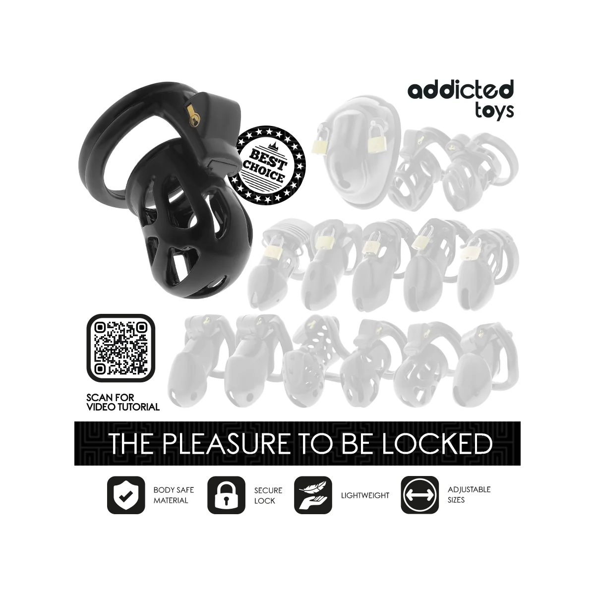 SILENT KEEP PENISKÄFIG 7,5 CM VON ADDICTED TOYS LOCKED