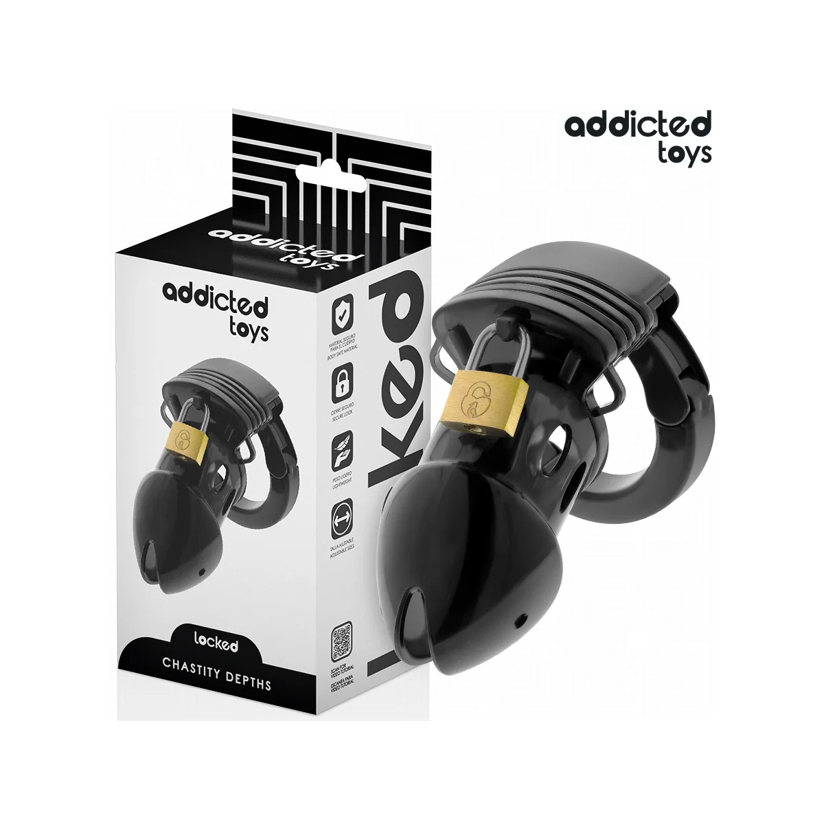 CHASTITY DEPTHS PENISKÄFIG 7,5 CM VON ADDICTED TOYS LOCKED