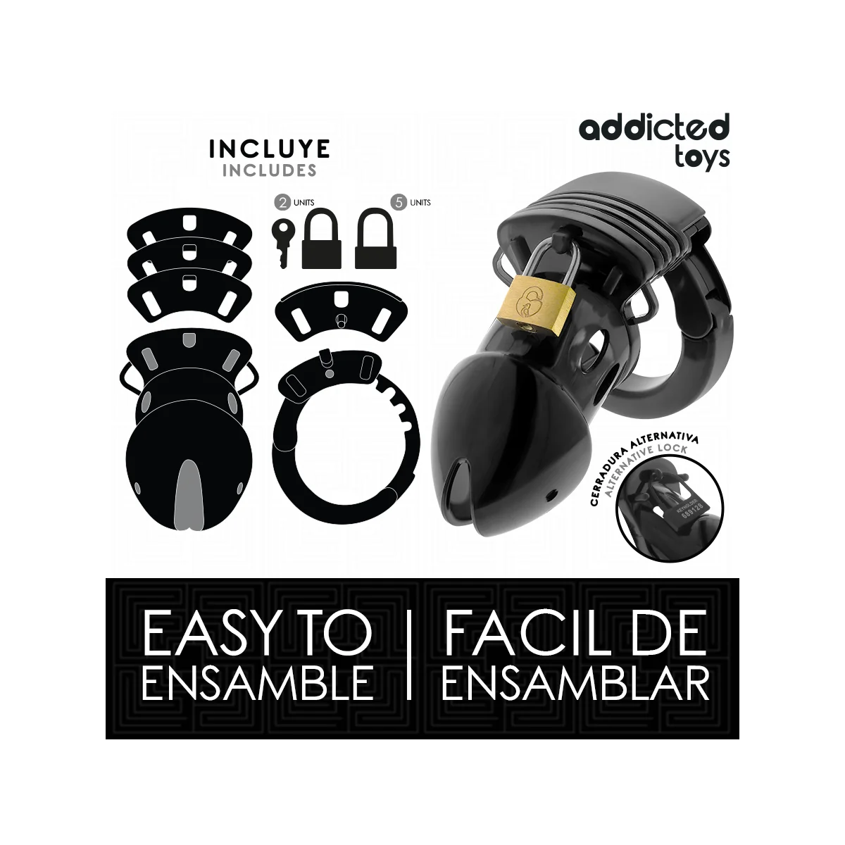 CHASTITY DEPTHS PENISKÄFIG 7,5 CM VON ADDICTED TOYS LOCKED