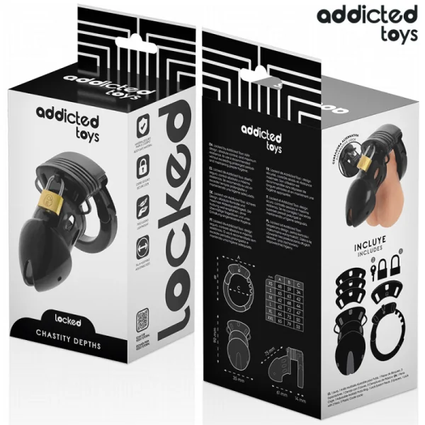 CHASTITY DEPTHS PENISKÄFIG 7,5 CM VON ADDICTED TOYS LOCKED