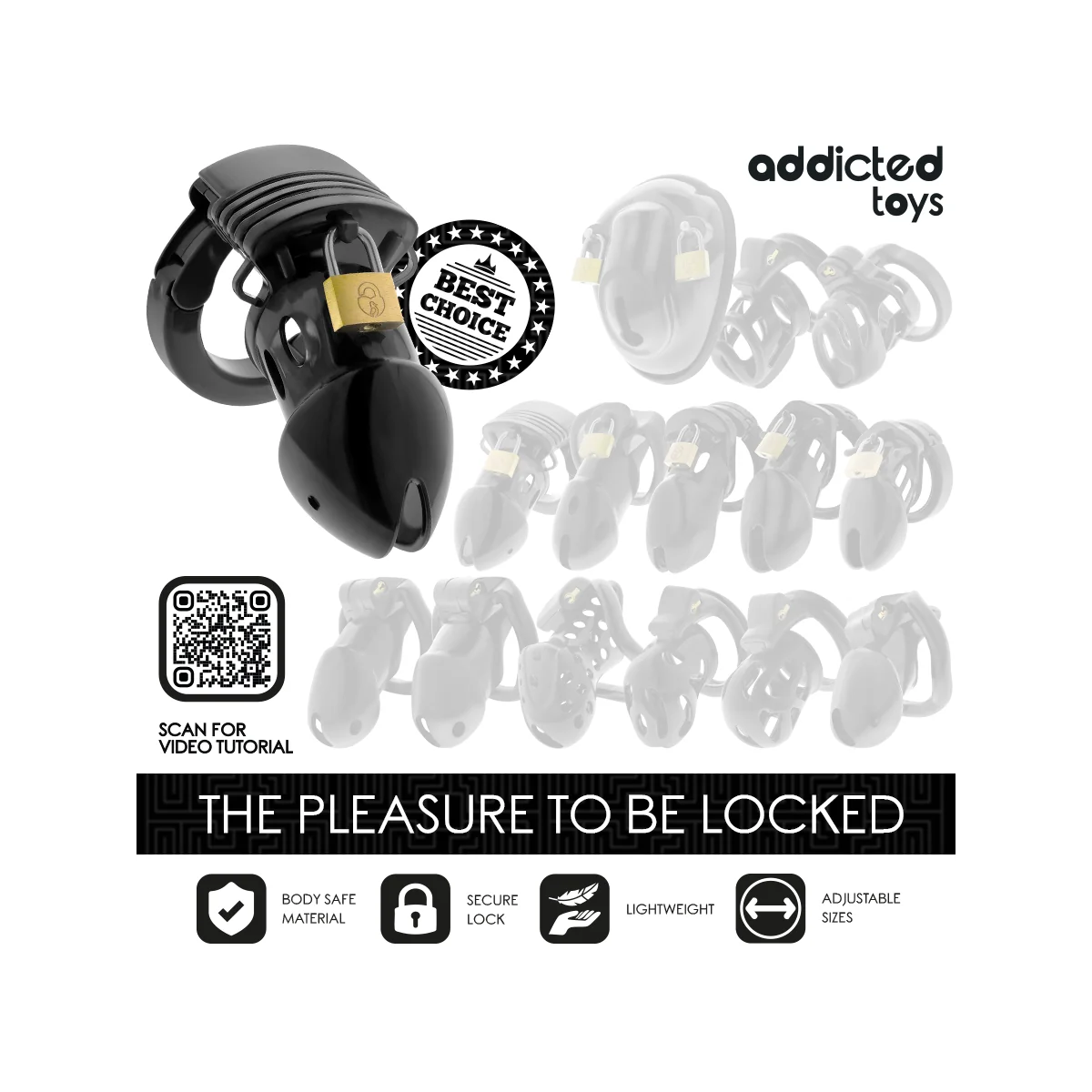 CHASTITY DEPTHS PENISKÄFIG 7,5 CM VON ADDICTED TOYS LOCKED