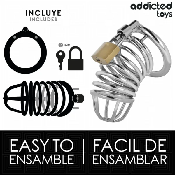 IRON CELL METALL-PENISKÄFIG 5 CM GRÖSSE L VON ADDICTED TOYS LOCKED