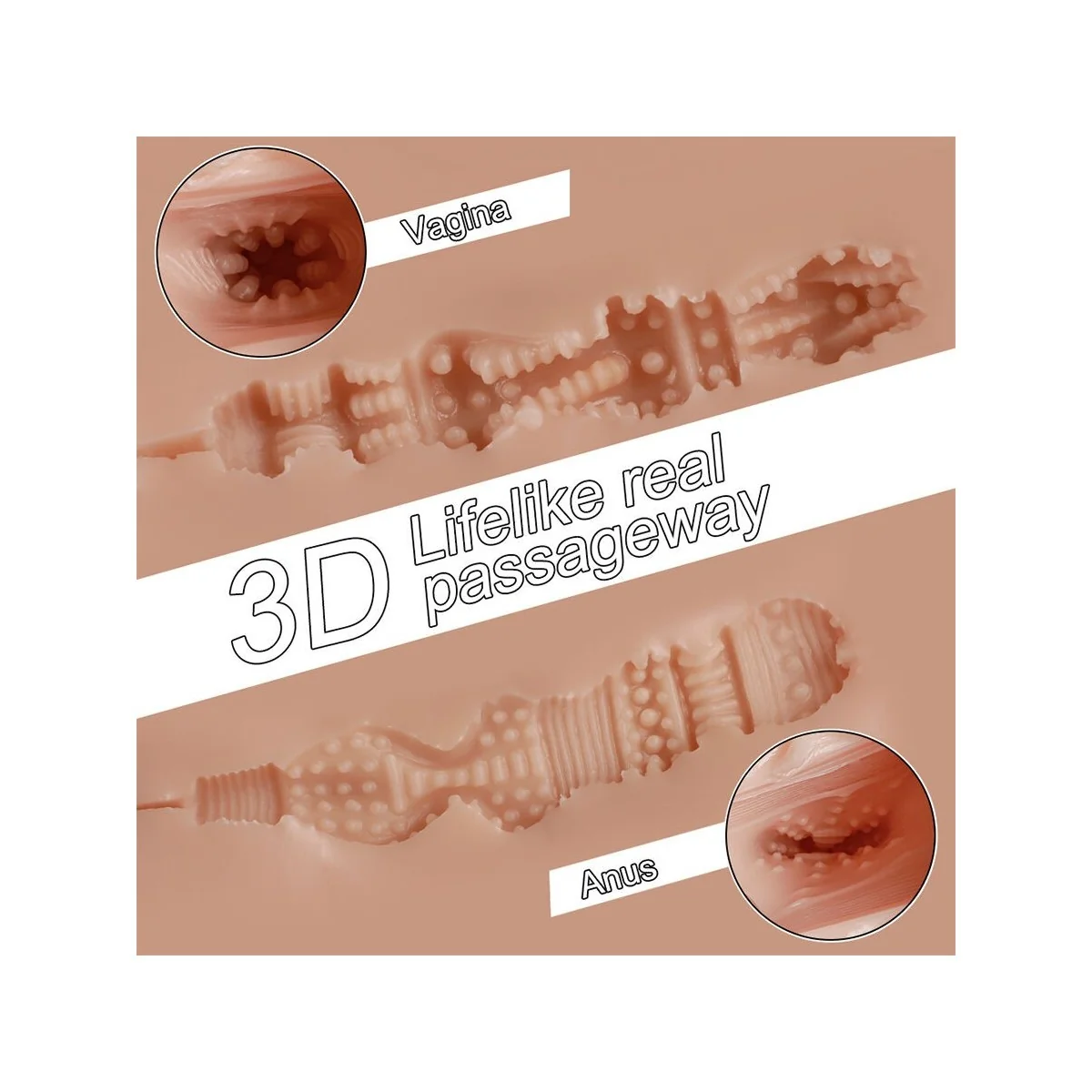 TRACY VIBRIERENDER REALISTISCHER VIBRATIONS-MASTURBATOR FÜR VAGINA UND ANUS MIT MEHREREN POSITIONEN VON XISE