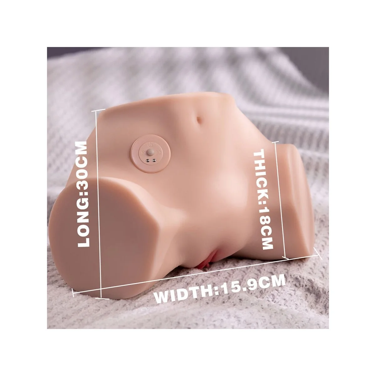 FENNIE REALISTISCHER MASTURBATOR MIT VIBRATIONSFUNKTION UND MEHREREN POSITIONEN FÜR VAGINA UND ANUS VON XISE