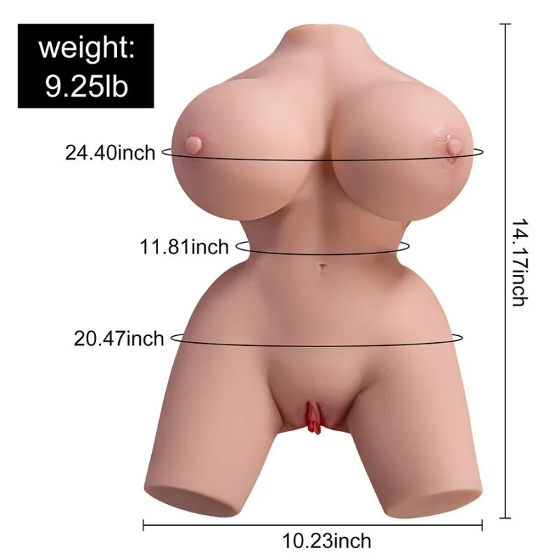 FRIEDA REALISTISCHER WEIBLICHER TORSO MIT VIBRATION 36 CM VON XISE 2