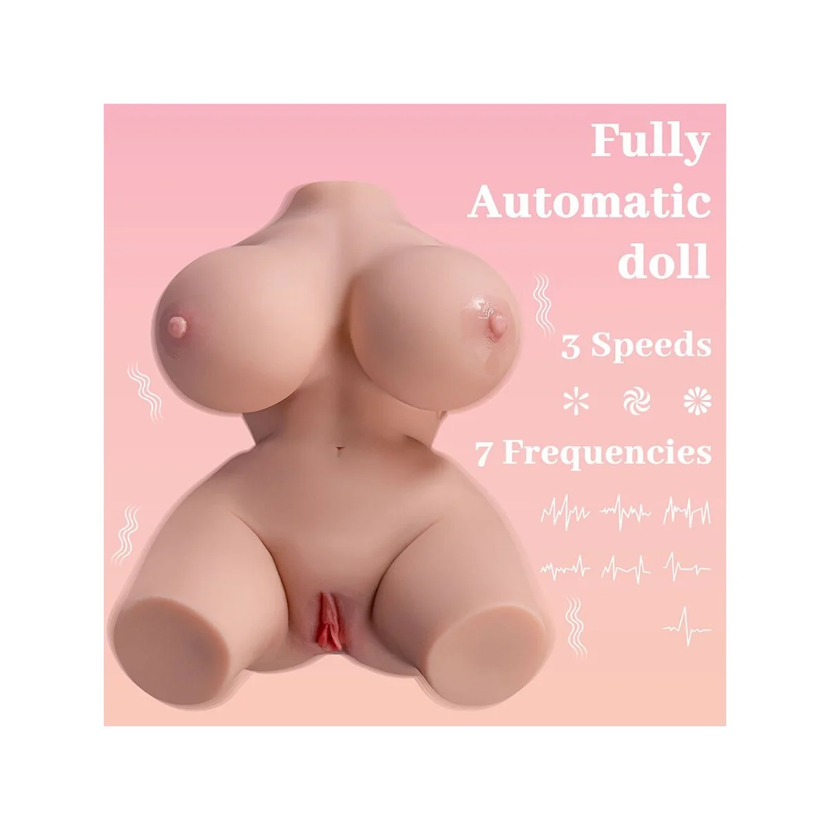 FRIEDA REALISTISCHER WEIBLICHER TORSO MIT VIBRATION 36 CM VON XISE