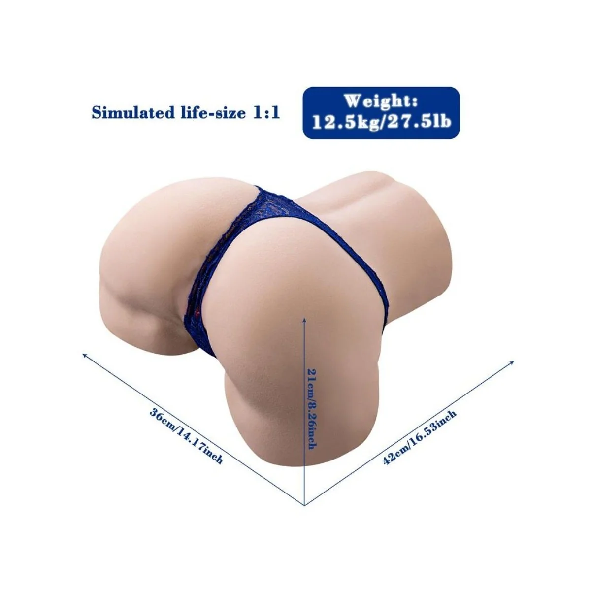 GINA REALISTISCHER VAGINA-MASTURBATOR MIT VIBRATION UND MIT FERNBEDIENUNG UND MEHREREN POSITIONEN VON XISE