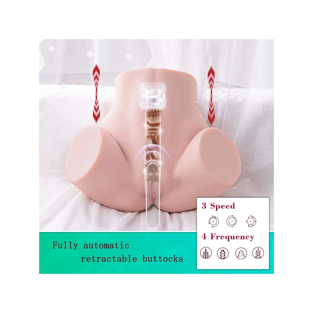 MARISA REALISTISCHER VAGINA-MASTURBATOR MIT MEHREREN POSITIONEN UND STOSSFUNKTION VON XISE