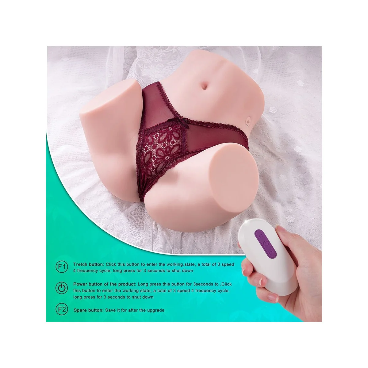 MARISA REALISTISCHER VAGINA-MASTURBATOR MIT MEHREREN POSITIONEN UND STOSSFUNKTION VON XISE