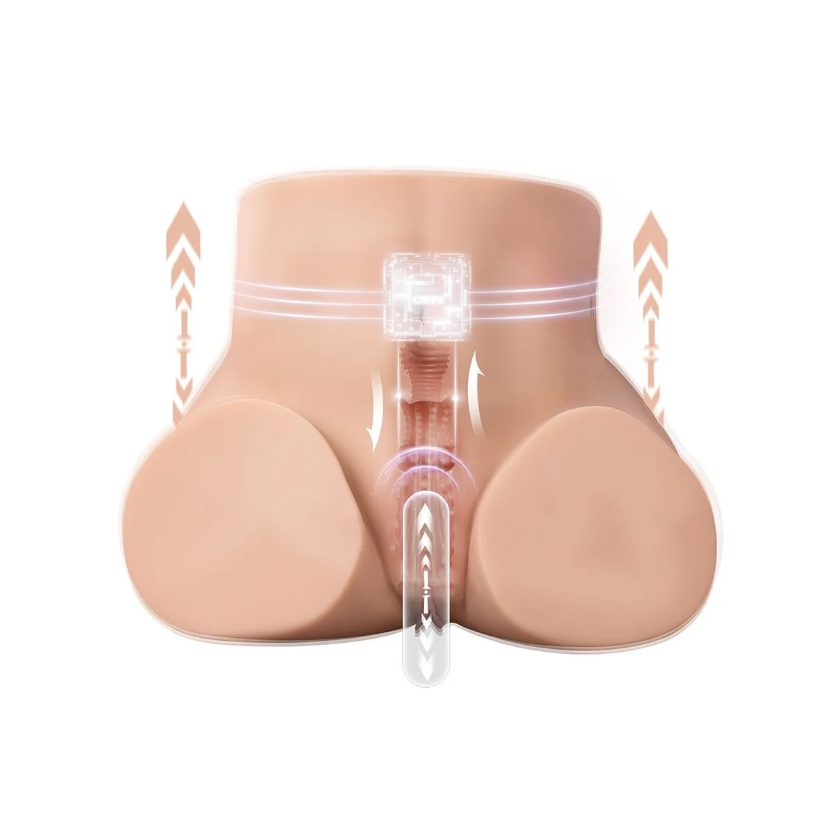 ETHEL REALISTISCHER VAGINA-MASTURBATOR MIT MEHREREN VIBRATIONSPOSITIONEN VON XISE