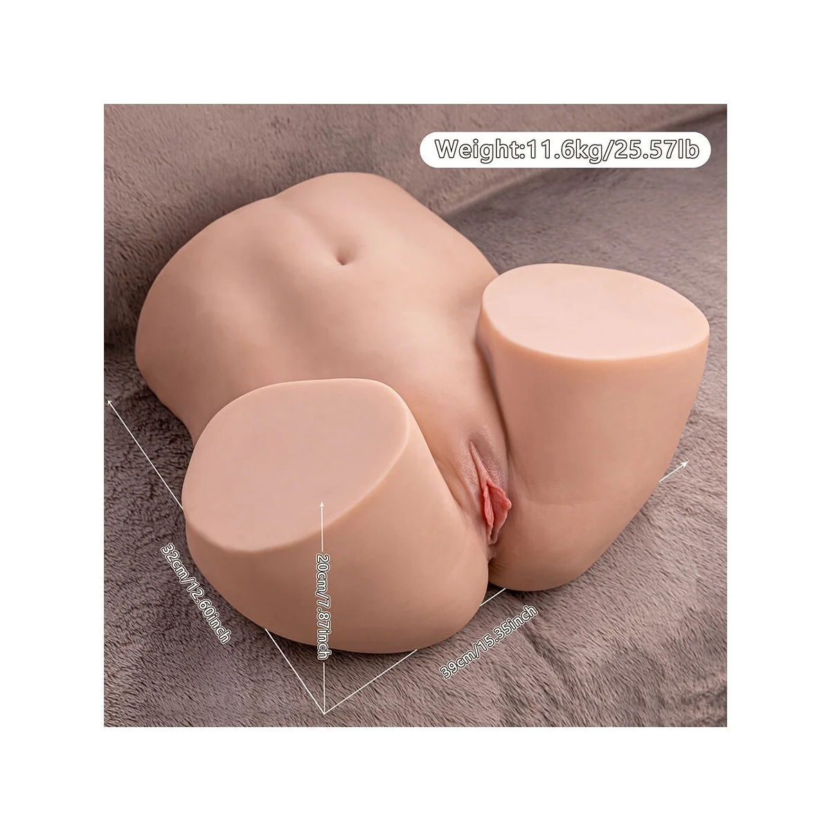 ETHEL REALISTISCHER VAGINA-MASTURBATOR MIT MEHREREN VIBRATIONSPOSITIONEN VON XISE