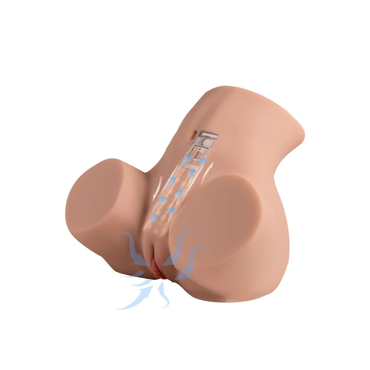 DANAE STOSSENDER REALISTISCHER VAGINA-MASTURBATOR MIT VIBRATION IN MEHREREN POSITIONEN VON XISE