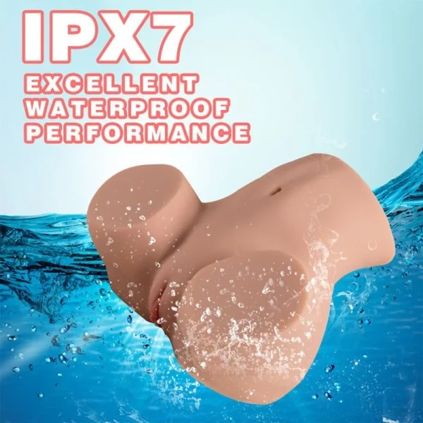 DANAE STOSSENDER REALISTISCHER VAGINA-MASTURBATOR MIT VIBRATION IN MEHREREN POSITIONEN VON XISE