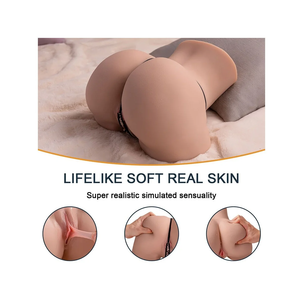 SYDNI REALISTISCHER MEHRFACHPOSITIONS-VAGINA-MASTURBATOR MIT STOSSFUNKTION VON XISE