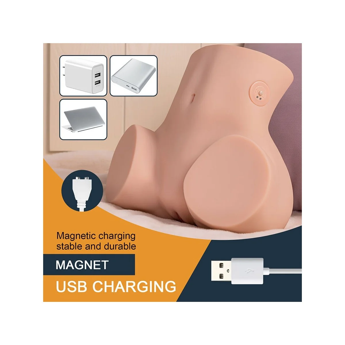 SYDNI REALISTISCHER MEHRFACHPOSITIONS-VAGINA-MASTURBATOR MIT STOSSFUNKTION VON XISE