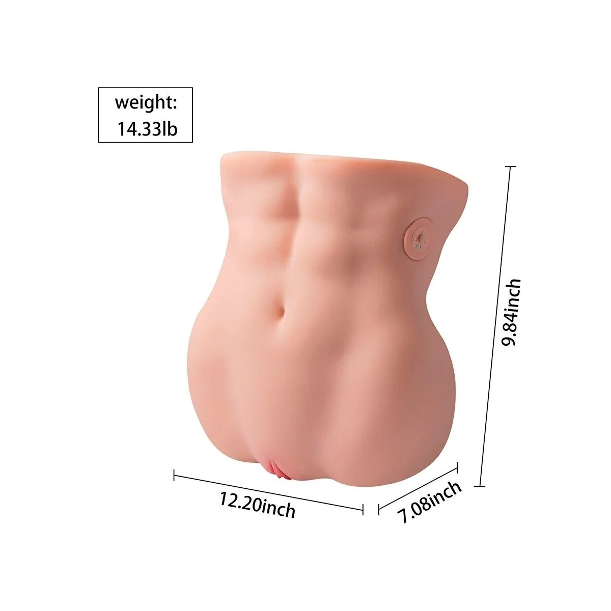 LYDIA MASTURBATOR FÜR DIE WEIBLICHE VAGINA MIT STOSSFUNKTION, 25 CM VON XISE