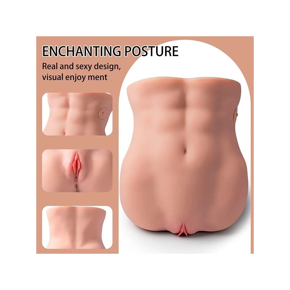 LYDIA MASTURBATOR FÜR DIE WEIBLICHE VAGINA MIT STOSSFUNKTION, 25 CM VON XISE