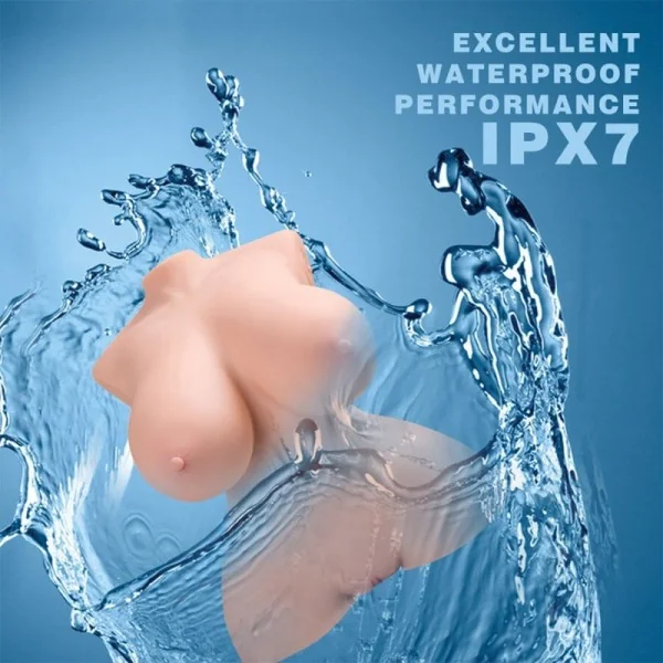 KLEINER, REALISTISCHER TORSO MIT WEIBLICHER VIBRATION, 40 CM VON XISE