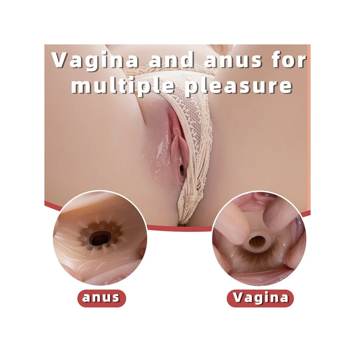 REALISTISCHER, GEPFLEGTER WEIBLICHER TORSO MIT STOSSFUNKTION, 71 CM VON XISE