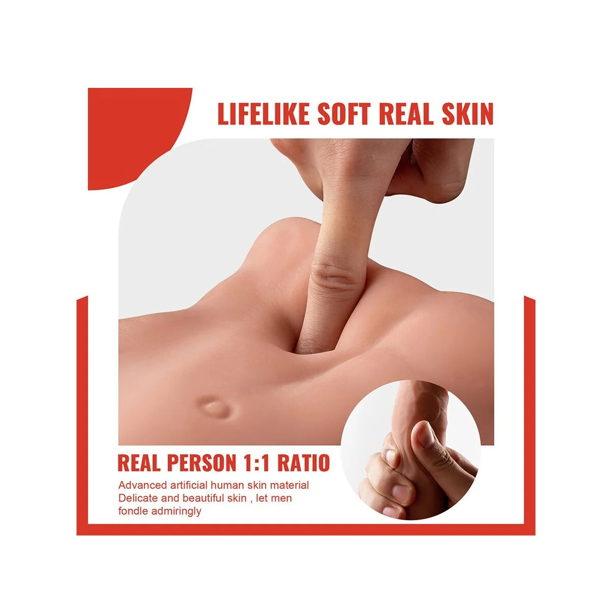 BERTLETT DILDO ASS REALISTISCHER DILDO UND ANUS-MASTURBATOR FRONTPOSITION MIT STOSSFUNKTION 18 CM VON XISE