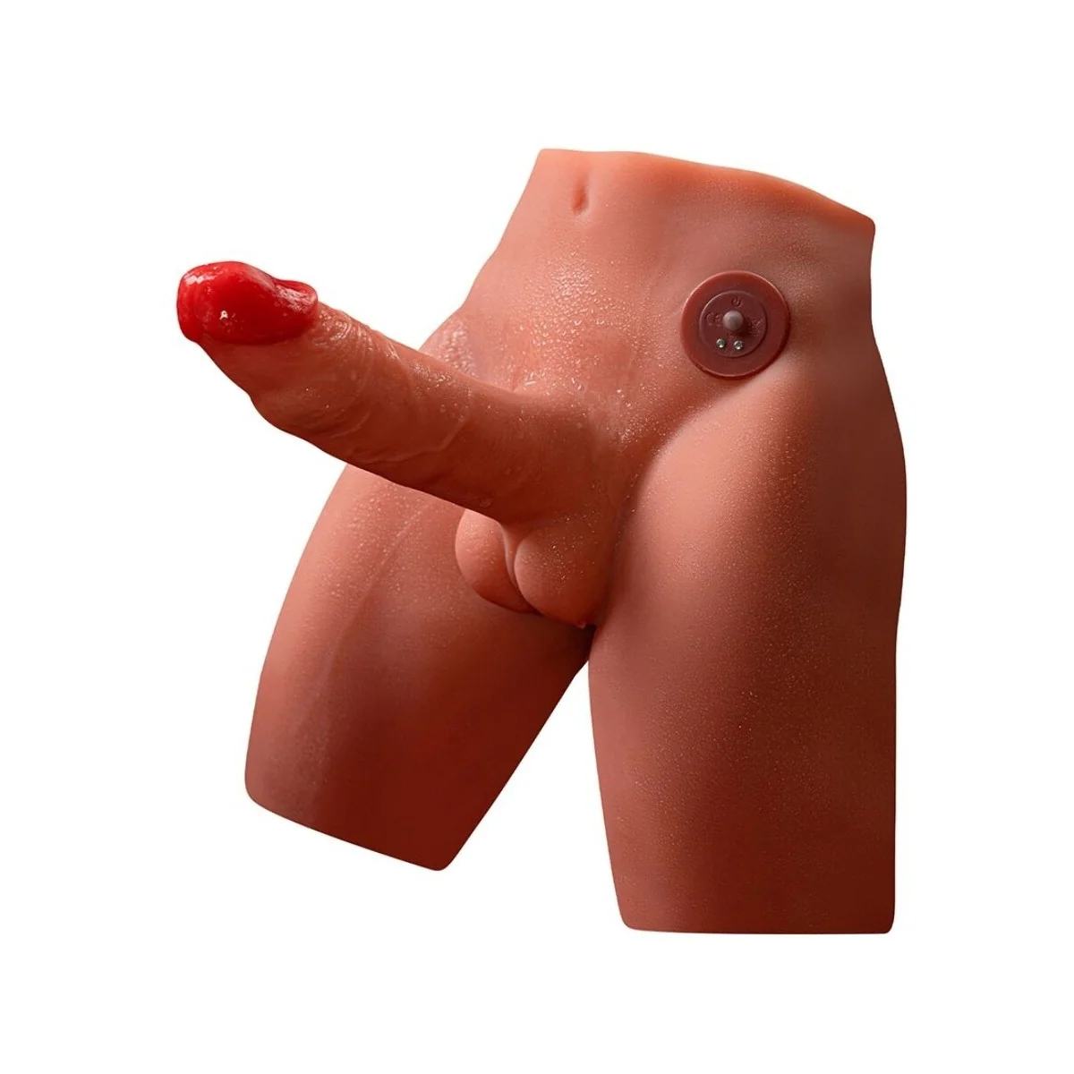 JASON REALISTISCHER DILDO-MASTURBATOR MIT STOSS- UND VIBRATIONSMÖGLICHKEITEN, 17 CM VON XISE