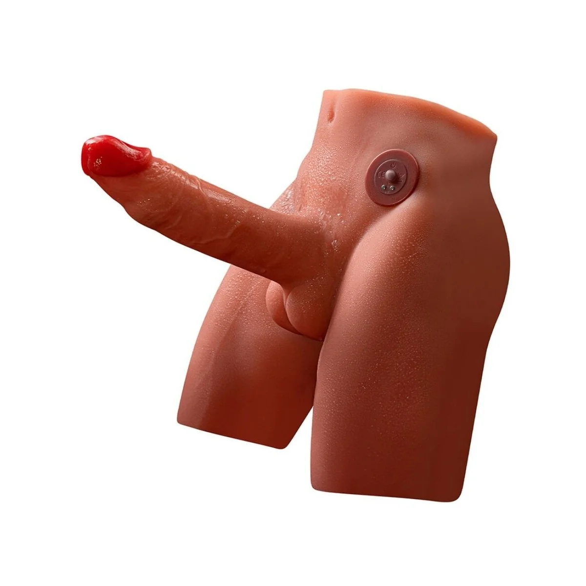 JASON REALISTISCHER DILDO-MASTURBATOR MIT STOSS- UND VIBRATIONSMÖGLICHKEITEN, 17 CM VON XISE