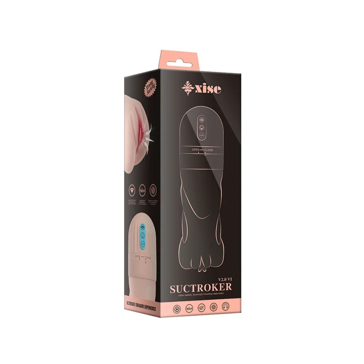 SUCTROKER V2.0 VI VAGINA-MASTURBATOR MIT VIBRATION VON XISE