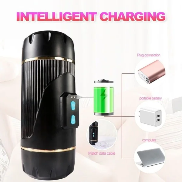 KAY DOPPELMASTURBATOR MIT DOPPELTER MUND- UND VAGINAVIBRATION VON SHEQU