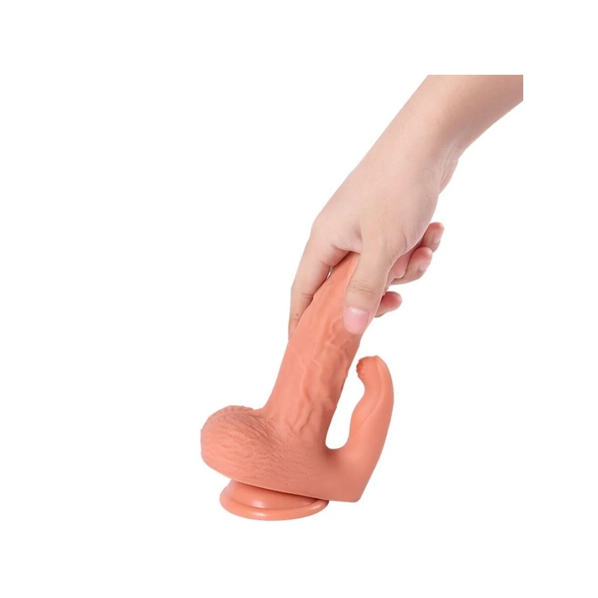 HAYDEN DILDO UND KLITORISSTIMULATOR MIT VIBRATION UND MIT FERNBEDIENUNG 16 CM VON SHEQU